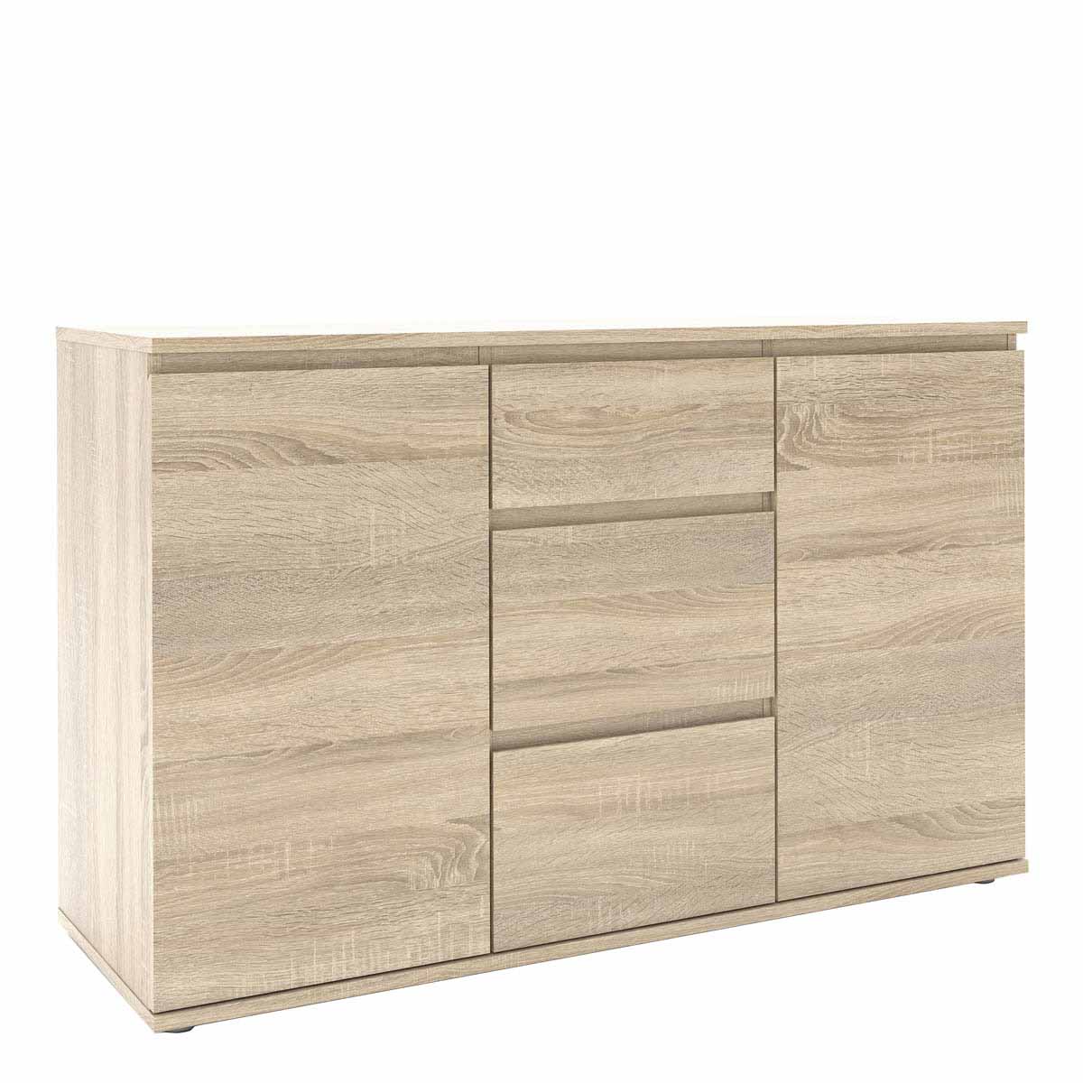 Nova Sideboard - 3 Drawers 2 Doors Truffle Oak